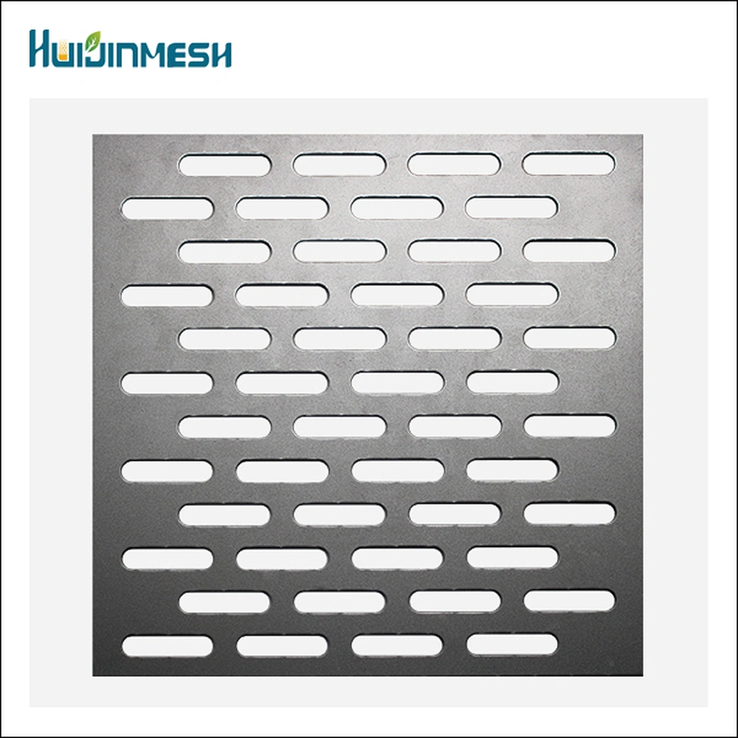 Slotted perforated metal stainless steel sheet stagger and straight