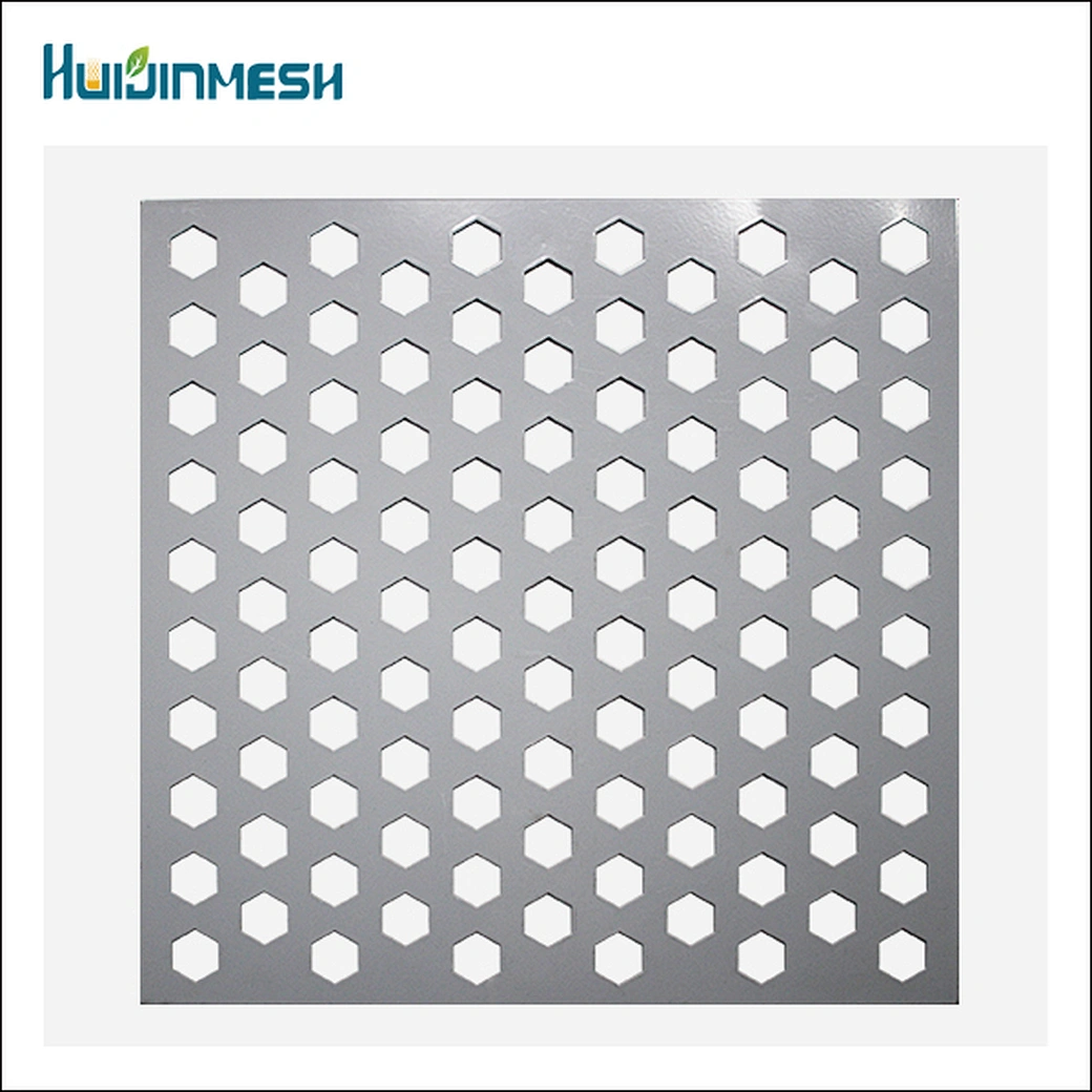 Hexagonal perforated galvanized stainless steel aluminum metal sheet