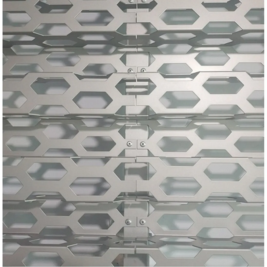 Aluminum bending perforated metal wall panels architectural facade