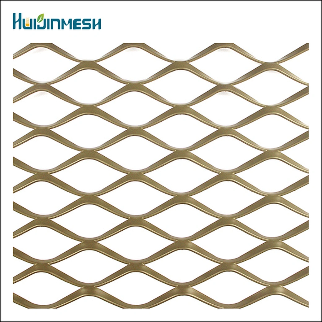 PVDF aluminum expanded metal diamond or hexagonal sheet mesh