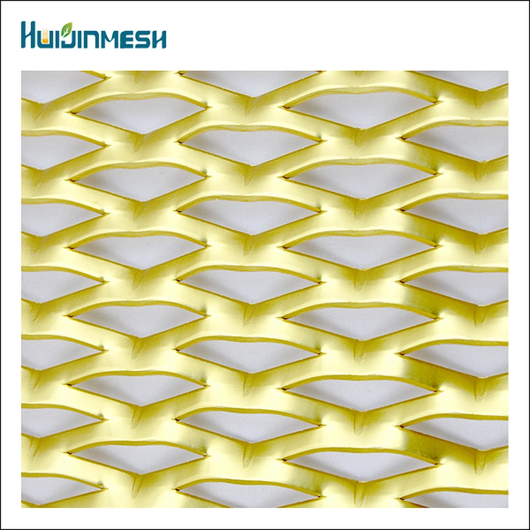 Anodized aluminum expanded metal privacy screen panels sheet mesh