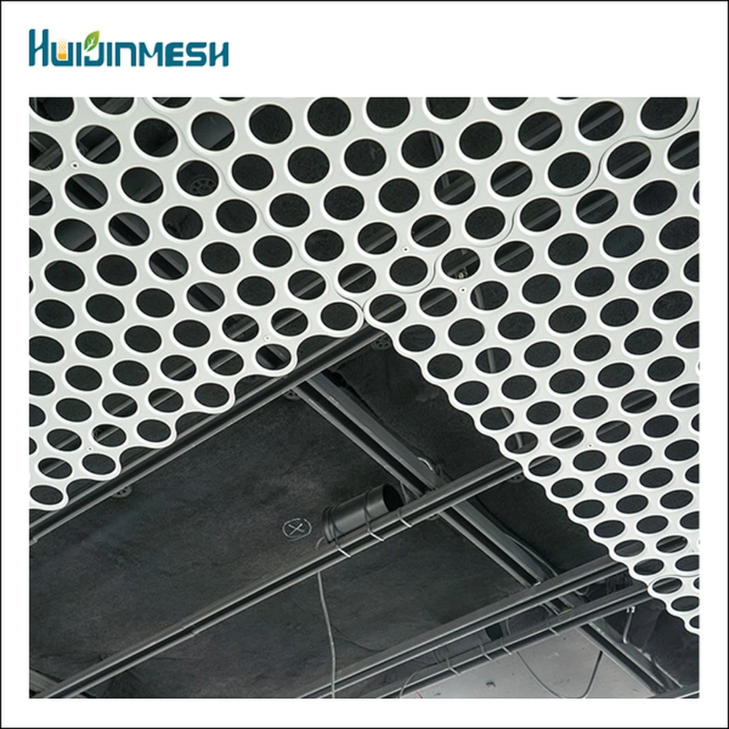 Architectural aluminum perforated metal facade sheets diamond plate