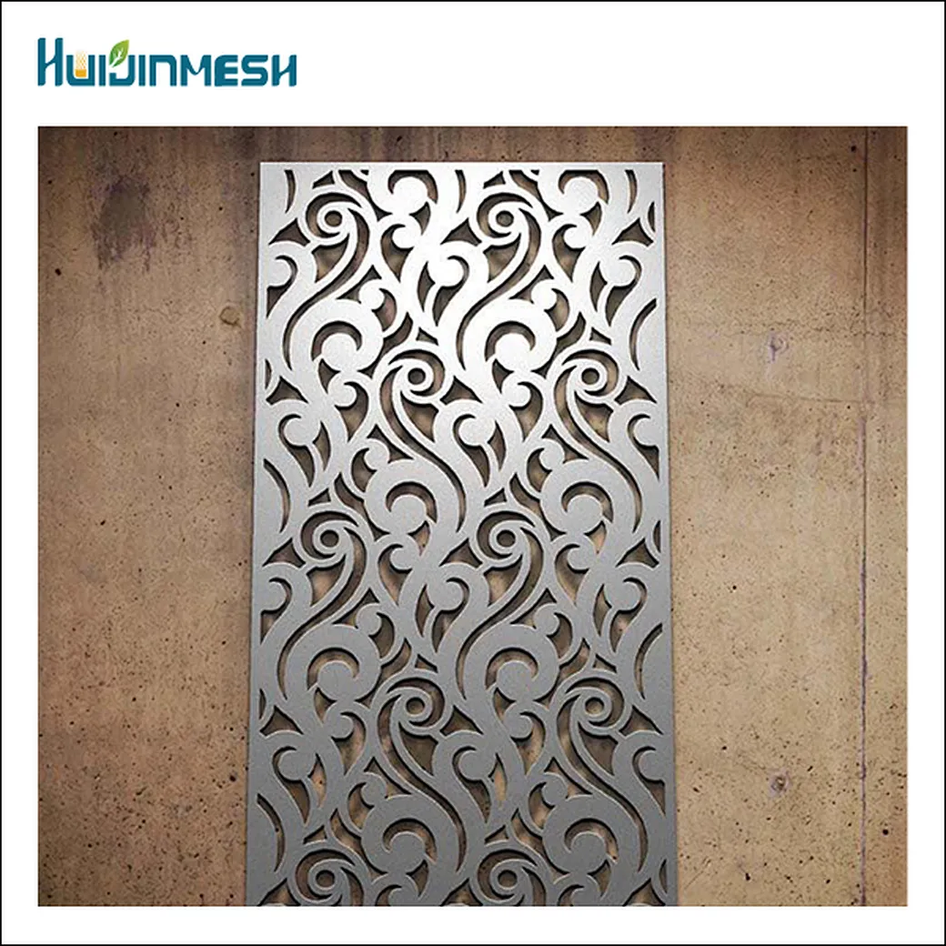 Decoraive wall partition laser cut metal fence panel 1x2m or 1.5x2m
