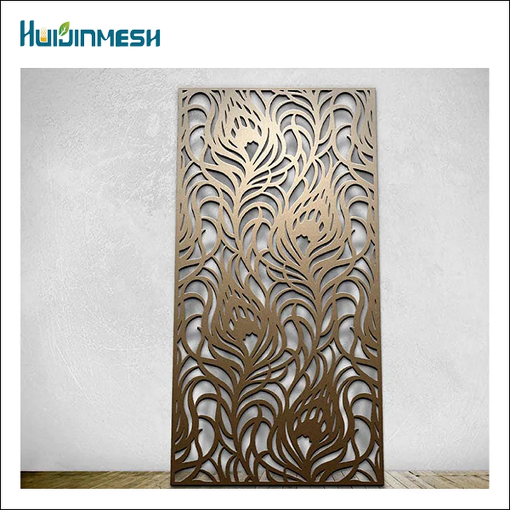Laser cut room divider panels mill, anodised, powder coated, PVDF coating