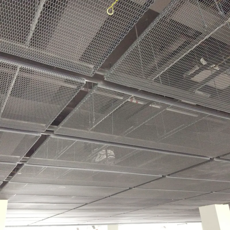 Decorative expanded metal for ceiling