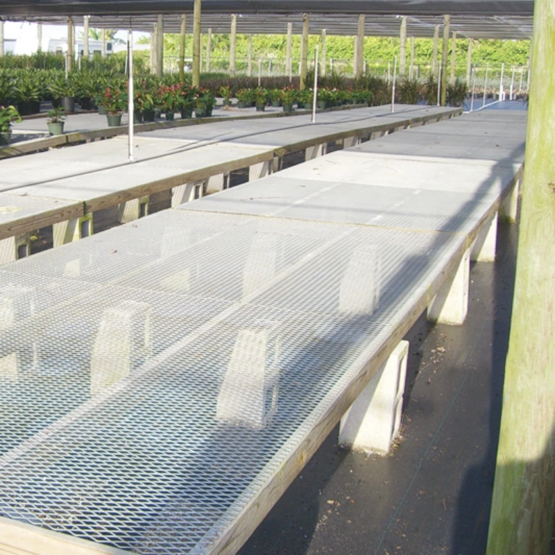 Expanded metal greenhouses